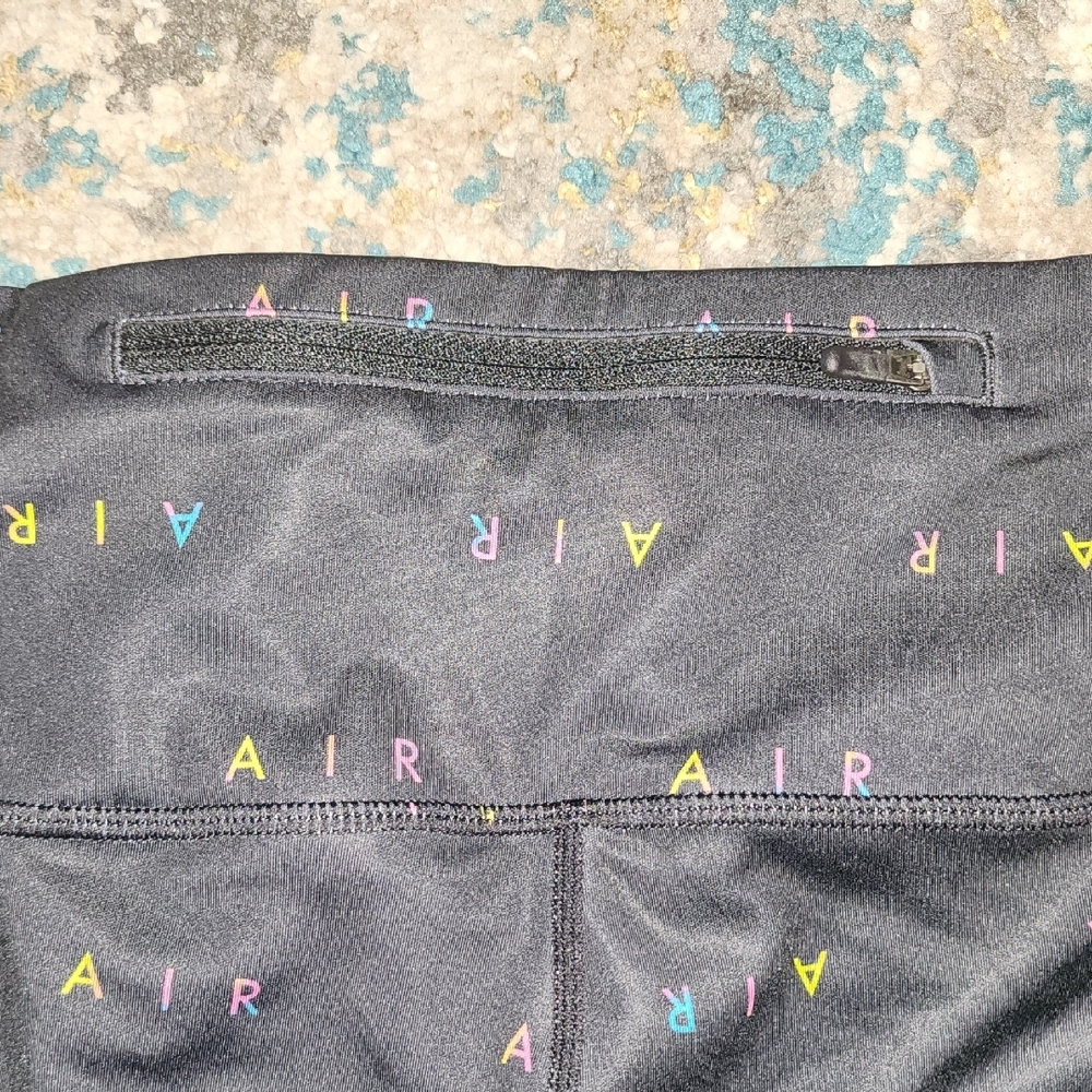 New Nike Air Mukticolored All-over Logo Plus Size 7/8 Leggings Size XXL - Picture 15 of 16